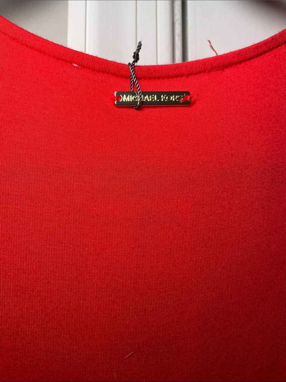 Michael Kors Coral Pink Layered V-Neck Tank Top